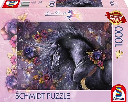 Schmidt Spiele 58512 Laurie Prindle, Blaue Rose, 1000 Teile Puzzle von Schmidt Spiele