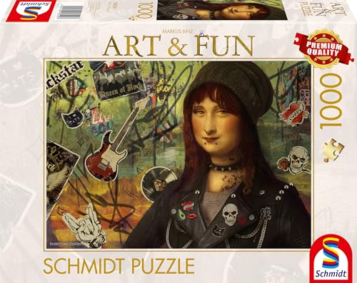 Schmidt Spiele 58529 Markus Binz, Mona Lisa 2024, 1000 Teile Puzzle, bunt von Schmidt