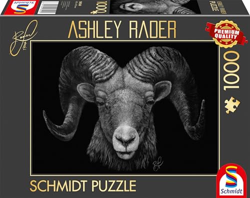 Schmidt Spiele 58540 Dominance, Widder, Im Zeichen des Feuers, Ashley Rader, 1000 Teile Puzzle, Mehrfarbig von Schmidt