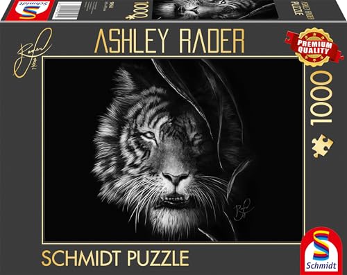 Schmidt Spiele 58541 Wilderness, Tiger, Im Zeichen der Freiheit, Ashley Rader, 1000 Teile Puzzle, Mehrfarbig von Schmidt