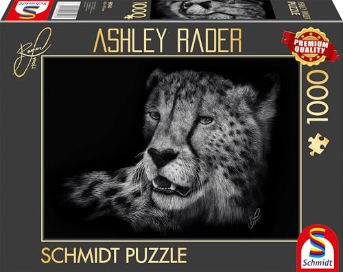 Schmidt Spiele 58542 Speed, Gepard, Im Zeichen der Anmut, Ashley Rader, 1000 Teile Puzzle, Mehrfarbig von Schmidt Spiele