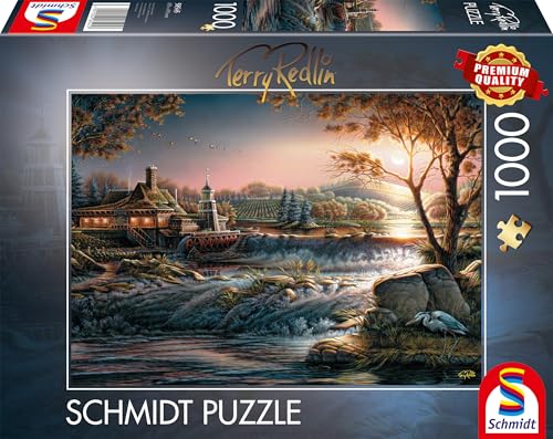 Schmidt Spiele 58545 Lichter in der Wildnis, Terry Redlin, 1000 Teile Puzzle, Mehrfarbig von Schmidt Spiele