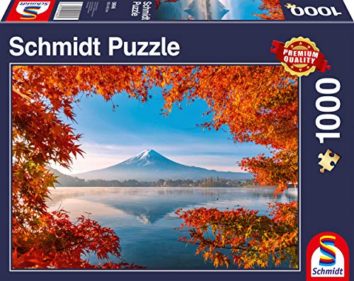 Schmidt Spiele 58946 Mount Herbstzauber am Fuji, 1000 Teile Puzzle, Bunt von Schmidt