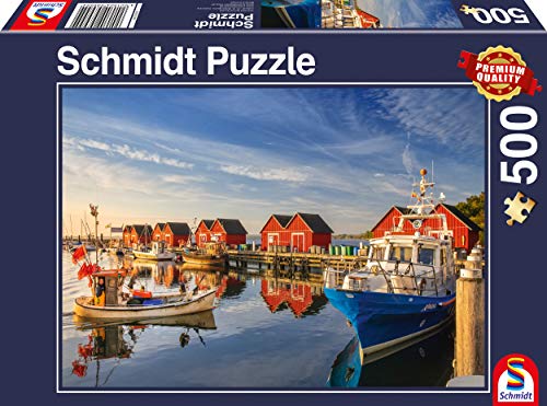 Schmidt Spiele 58955 Fischereihafen Weiße Wiek, 500 Teile Puzzle von Schmidt