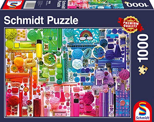 Schmidt Spiele 58958 Regenbogenfarben, 1000 Teile Puzzle von Schmidt