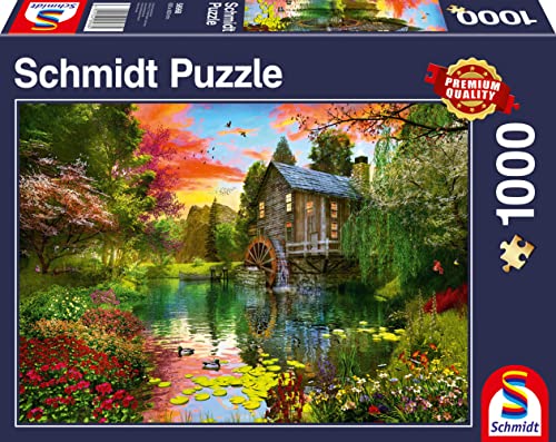 Schmidt Spiele 58968 Die Wassermühle, 1000 Teile Puzzle von Schmidt