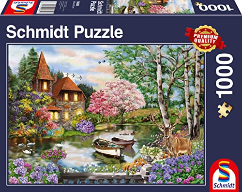 Schmidt Spiele 58985 Haus am See, 1000 Teile Puzzle von Schmidt