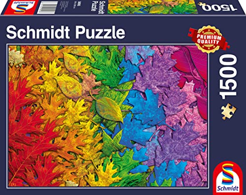 Schmidt Spiele 58993 Bunter Blätterwald, 1500 Teile Puzzle von Schmidt