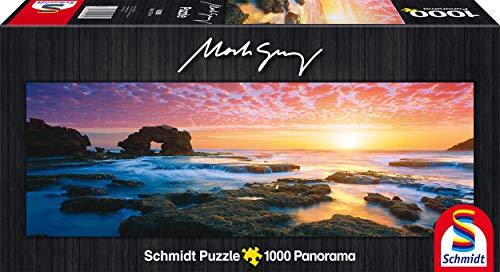 Schmidt Spiele 59289 Mark Gray, Panoramapuzzle, Bridgewater Bay Sunset, Victoria, Australia, 1000 Teile Puzzle von Schmidt