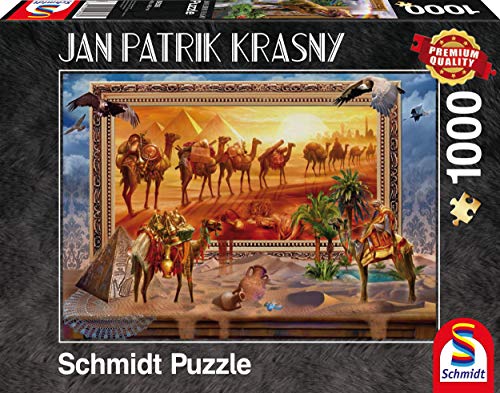 Schmidt Spiele 59338 - Jan Patrik Krasny oder Coming to Life, Die Wüste - Klassische Puzzle, zum Leben erwacht, 1.000 Teile von Schmidt