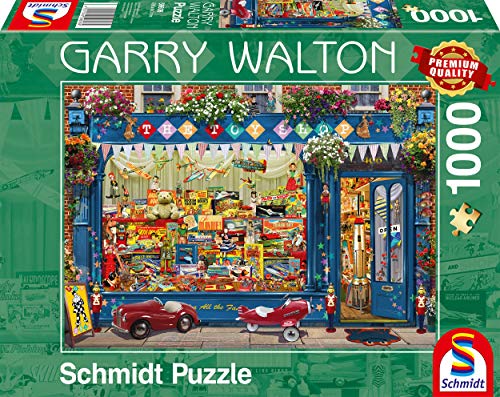 Schmidt Spiele 59606 Garry Walton, Spielzeugladen, 1000 Teile Puzzle, Bunt von Schmidt