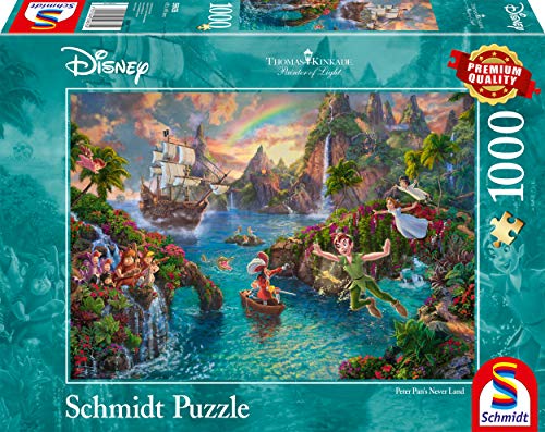 Schmidt Spiele 59635 Thomas Kinkade, Disney, Peter Pan, 1000 Teile Puzzle von Schmidt