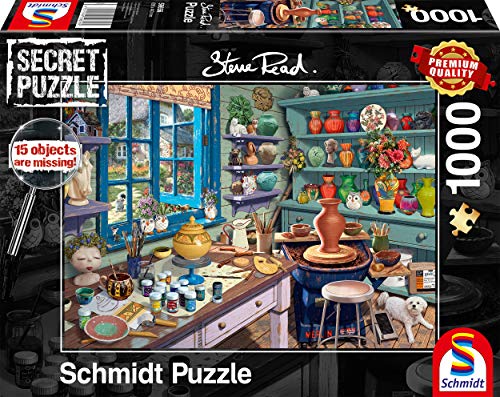 Schmidt Spiele 59656 Künstler-Atelier, 1000 Teile Secret Puzzle von Schmidt Spiele