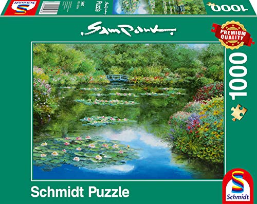 Schmidt Spiele 59657 Monet Sam Park, Seerosenteich, 1000 Teile Puzzle, Bunt von Schmidt