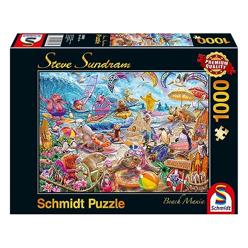 Schmidt Spiele 59662 Steve Sundram, Beach Mania, 1000 Teile Puzzle von Schmidt