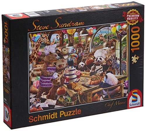 Schmidt Spiele 59663 Steve Sundram, Chef Mania, 1000 Teile Puzzle von Schmidt