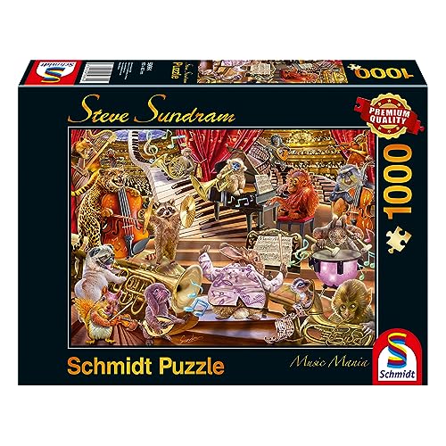 Schmidt Spiele 59664 Steve Sundram, Music Mania, 1000 Teile Puzzle von Schmidt