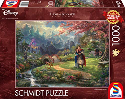 Schmidt Spiele 59672 Thomas Kinkade, Disney, Mulan, 1000 Teile Puzzle von Schmidt