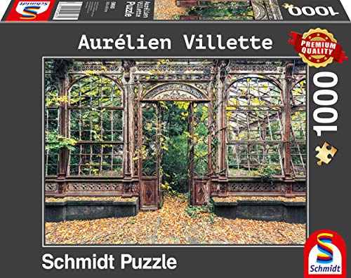 Schmidt Spiele 59683 Aurelien Villette, Bewachsene Bogenfenster, 1.000 Teile Puzzle, Bunt von Schmidt