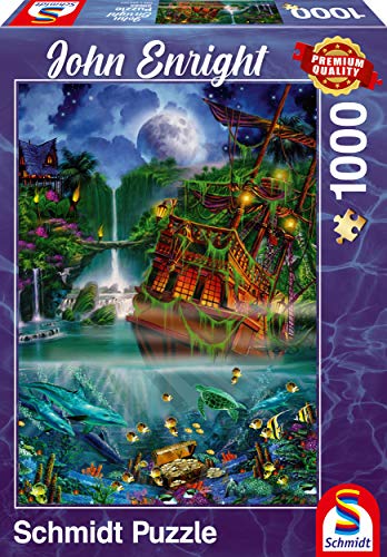 Schmidt Spiele 59685 John Enright, Versunkener Schatz, 1000 Teile Puzzle von Schmidt