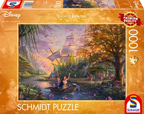 Schmidt Spiele 59688 Thomas Kinkade, Disney, Pocahontas, 1000 Teile Puzzle von Schmidt Spiele