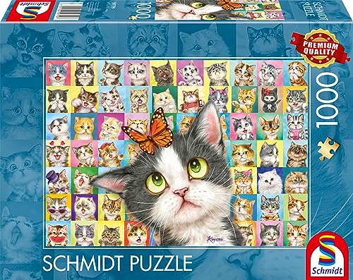 Schmidt Spiele 59759 Katzen-Mimik, 1000 Teile Puzzle von Schmidt Spiele