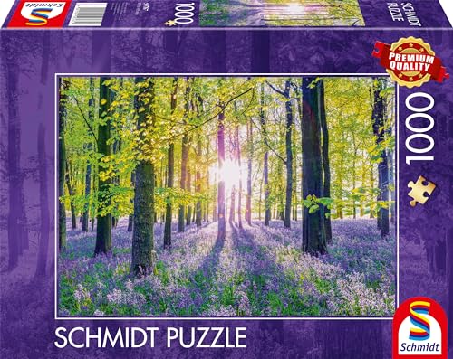 Schmidt Spiele 59767 Zarte Glockenblumen im Wald, 1000 Teile Puzzle, bunt von Schmidt Spiele