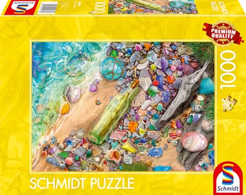 Schmidt Spiele 59769 Leuchtendes Strandgut, 1000 Teile Puzzle, bunt von Schmidt Spiele