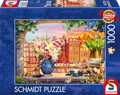 Schmidt Spiele 59771 Besuch in Amsterdam, 1000 Teile Puzzle, bunt von Schmidt