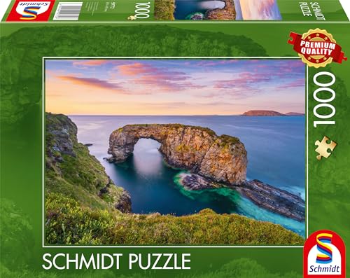 Schmidt Spiele 59772 Ireland, Co.Donegal, Fanad, Pollet sea Arch, 1000 Teile Puzzle, bunt von Schmidt