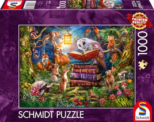 Schmidt Spiele 59779 Waldgeschichten zur Nacht, 1000 Teile Puzzle von Schmidt