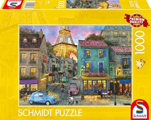 Schmidt Spiele 59780 In den Straßen von Paris, 1000 Teile Puzzle, Mehrfarbig von Schmidt