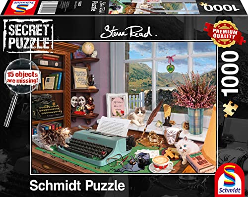 Schmidt Spiele 59920 Am Schreibtisch, 1000 Teile Secret Puzzle von Schmidt