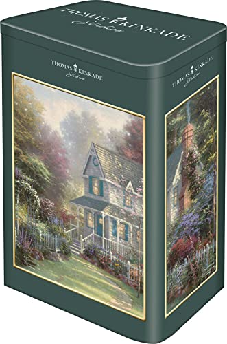 Schmidt Spiele Thomas Kinkade, Victoria Garden II, 500 Teile Puzzle in Einer Nostalgiedose von Schmidt