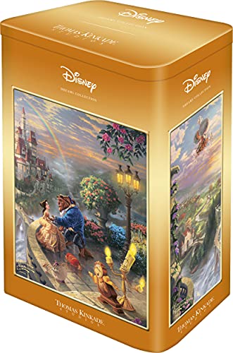 Schmidt Spiele Thomas Kinkade 59926, Disney, Beauty and Beast, 500 Teile Puzzle in Einer Nostalgiedose, bunt von Schmidt Spiele