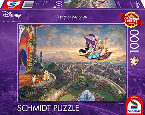 Schmidt Spiele 59950 Thomas Kinkade, Disney, Aladdin, 1000 Teile Puzzle von Schmidt