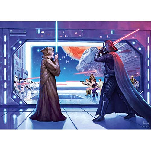 Schmidt Spiele 59953 Star Wars Thomas Kinkade, Lucas Film, Obi Wan's Final Battle, 1.000 Teile Puzzle, bunt, Einheitsgröße von Schmidt