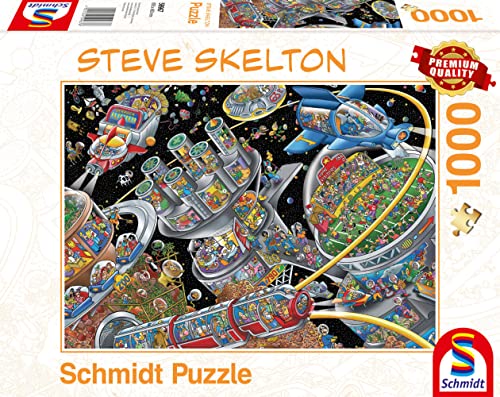 Schmidt Spiele 59967 Steve Skelton, Weltall-Kolonie, 1000 Teile Puzzle von Schmidt