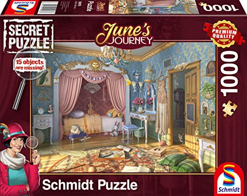 Schmidt Spiele Reise, 59976 Junes Journey, Schlafzimmer, 1000 Teile Puzzle, Mehrfarbig, S von Schmidt