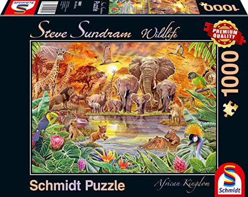 Schmidt Spiele 59982 Wildlife, Afrikas Tiere, 1000 Teile Puzzle von Schmidt Spiele