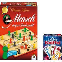 Schmidt Spiele Bundle Mensch ärgere dich nicht Classic Line plus Kniffel Karte von Schmidt Spiele