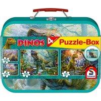 Dinos, Puzzle-Box, 2 x 60, 2 x100 Teile im Metallkoffer Dinos, Puzzle-Box, 2 x 60, 2 x100 Teile im Metallkoffer von Schmidt Spiele
