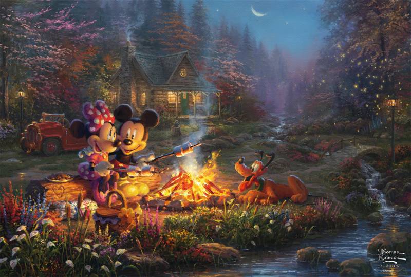 Schmidt Spiele Disney - Mickey & Minnie Süße Liebe am Lagerfeuer - Eco-Friendly 200 Teile Puzzle Schmidt-Spiele-56558 von Schmidt Spiele