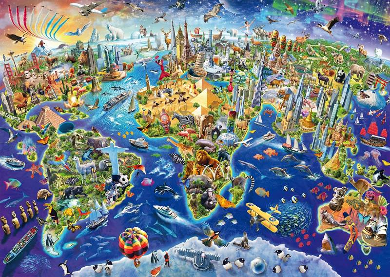 Schmidt Spiele Entdecke Unsere Welt 1000 Teile Puzzle Schmidt-Spiele-58288 von Schmidt Spiele