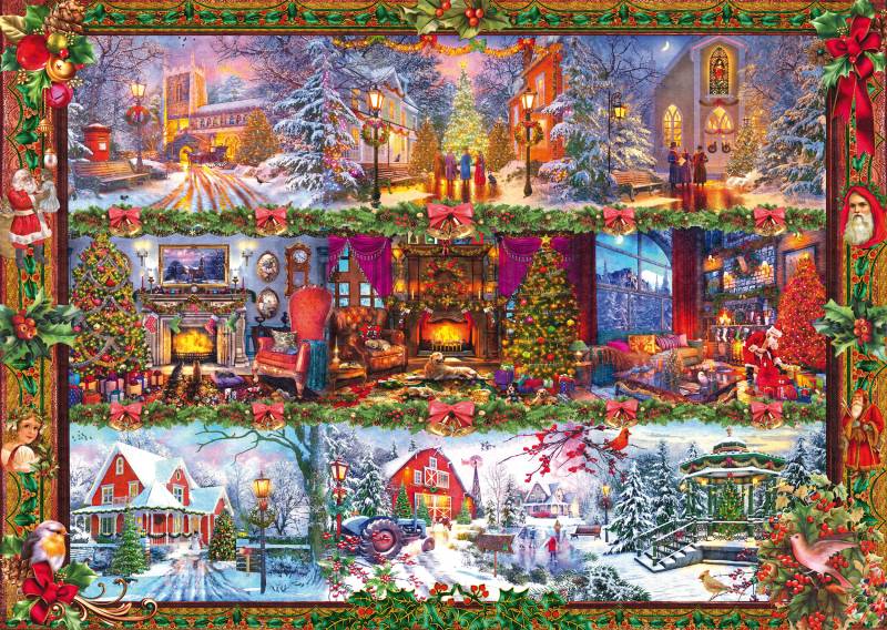 Schmidt Spiele Fröhliche Weihnachtszeit 1000 Teile Puzzle Schmidt-Spiele-59784 von Schmidt Spiele