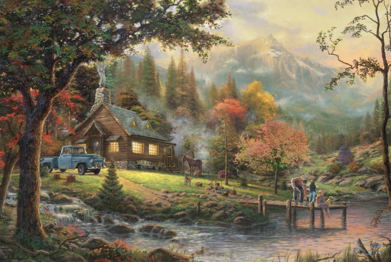 Schmidt Spiele Idylle am Fluss 500 Teile Puzzle Schmidt-Spiele-58465 von Schmidt Spiele