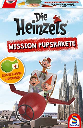 Schmidt Spiele 40592 Die Heinzels, Mission Pupsrakete, Kinderspiel, bunt von Schmidt