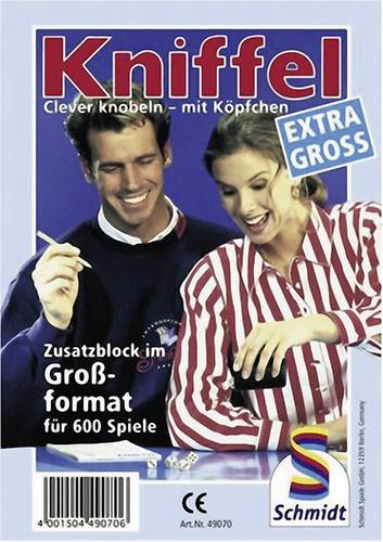 Kniffelblock groß 100 Blatt von Schmidt Spiele