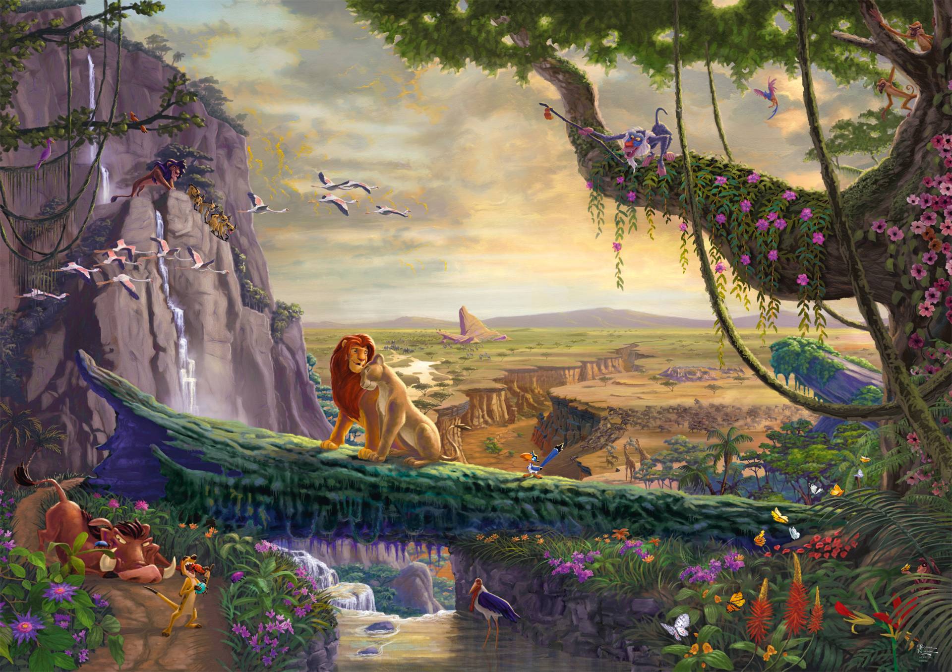 Schmidt Spiele Disney - König der Löwen - Zurück am Königsfelsen 6000 Teile Puzzle Schmidt-Spiele-57396 von Schmidt Spiele