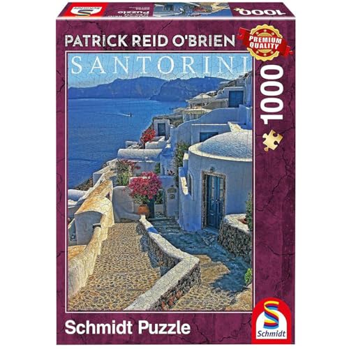 Schmidt Spiele- Puzzle Santorin 1000 Teile, 59584 von Schmidt